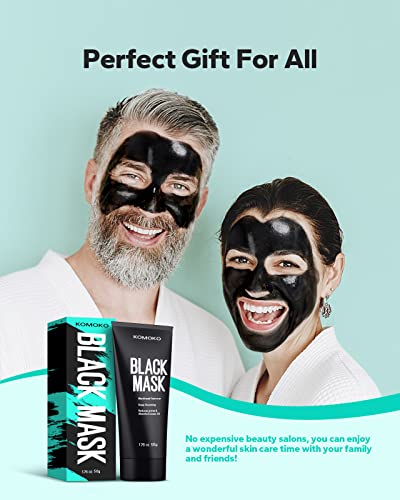 Komoko Blackhead Remover Mask (1.76 oz), Peel Off Face Mask for Men and Women, Charcoal Face Mask for Deep Cleansing, Face Mask Skin Care Peel Off, Facial Mask for Blackheads, Excess oil, Dirts, Pores