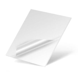 crenova 50-pack 8.5 x 11-inch clear thermal laminating plastic paper laminator sheets