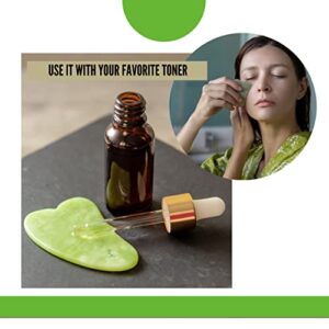 Grupo Gadmi GUA SHA 2 Facial Massager Stones Quartz Jade GUA SHA Facial Tools for Massage Facial Tools Jade Gua Sha Stone Facial Massager for Women