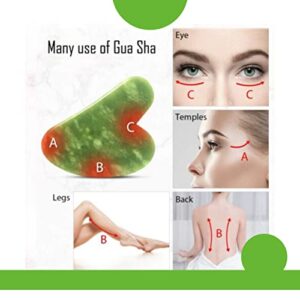 Grupo Gadmi GUA SHA 2 Facial Massager Stones Quartz Jade GUA SHA Facial Tools for Massage Facial Tools Jade Gua Sha Stone Facial Massager for Women