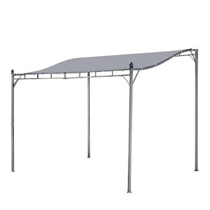 Aweather Steel Outdoor Pergola Gazebo Patio Canopy Shelter Outdoor Sun Shade for Door Porch,Garden, Backyard,Grill (Grey)