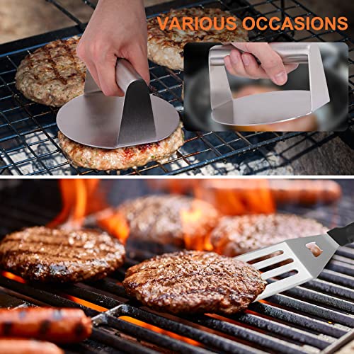 Whonline Griddle Accessories 16pcs Flat Top Grill Accessories Set for Blackstone and Camp Chef Enlarged Spatulas, Basting Cover, Burger Press, Scraper, Tongs, Grill Spatula Kit for Outdoor