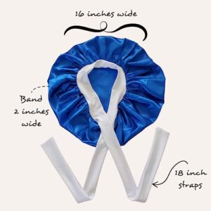 Zeta Phi Beta Sorority Paraphernalia: Satin Bonnets, Satin Pillowcase and Satin Head Scarf - 3 Piece Set; Hair Bonnets for Black Women