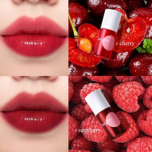 bayfree Lip Tint Stain Set, Lip Stain Long Lasting Waterproof, Lightweight, Non-sticky, Transfer-Proof, Matte Finish Lip Makeup (made into jam)