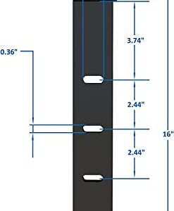 Sealvvos 14 inch King Bed Frame Metal Platform Mattress Foundation with Steel Slat Support, No Box Spring Needed, Easy Assembly, Black