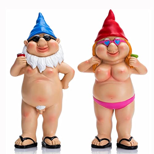 Garden Statues 4.7 Inch Garden Gnomes Outdoor for Garden Decor Yard Decor Funny Gifts