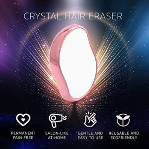 Rantherm Crystal Hair Eraser, Upgraded Hair Eraser, 2023 Crystal Hair Remover, Hair Removal for Back Arms Legs-Pink (rt03)