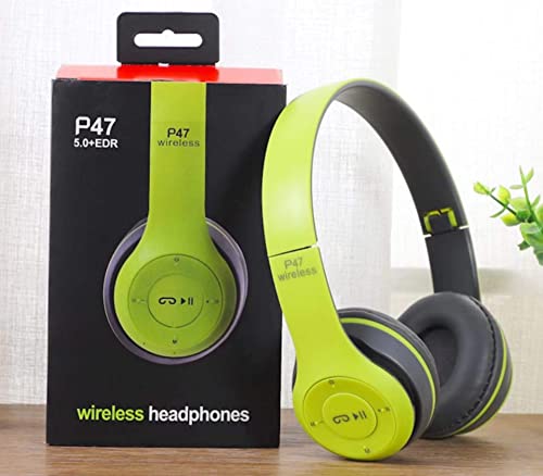 EWODE Bluetooth Headphones Wireless Rechargeable Super Bass Over-Ear Headphones. Volume Control for Kids. Compatible with Apple and Android. Foldable and Lightweight with Built-in Mic