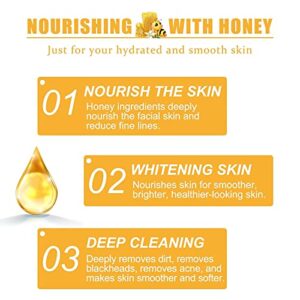 Honey Tearing Peel Mask, Honey Tearing Mask Peel Mask Dead Skin Clean Pores Shrink, Oil Control Painless Blackhead Honey Mask, Face Deep Cleasing & Moisturizing Mask, For All Skin Types Women (2Pcs)