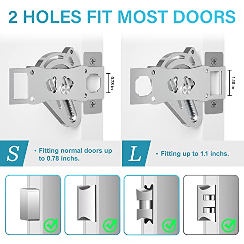 Portable Door Lock for Travel Hotel Safety - Metal Hotel Door Locks for Travelers Apartment Home Security Bedroom Hotel Room Locks for Kid Women Travel Gifts Apartment & Travel Essentials