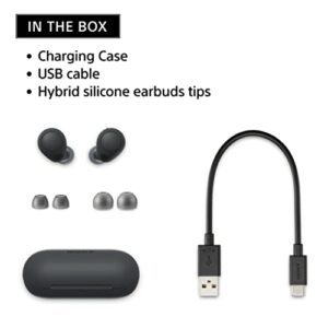 Sony WF-C700N Truly Wireless Noise Canceling in-Ear Bluetooth Earbud Headphones with Mic and IPX4 Water Resistance, Black