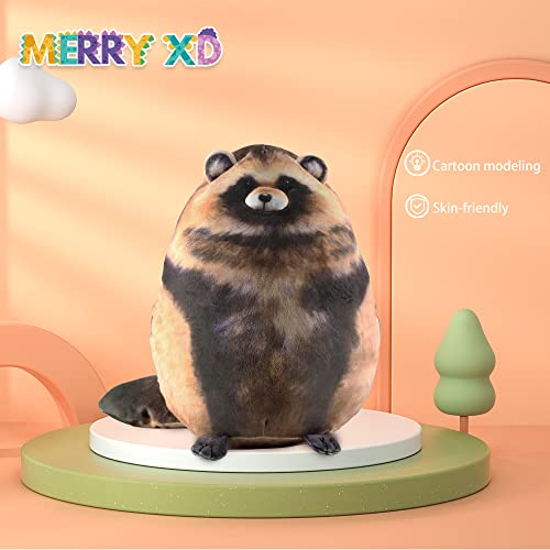 MerryXD Cat Plush Body Pillow, 13inch Soft Steppe & Kitten Plushies, Cute Stuffed Animals, Pallas Cat & Fox & Raccoon Plush Pillows, Comfortable Big Plush Toys Gifts for Kids, Girls, Boys, Girlfriend