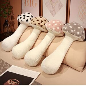 Hofun4U Mushroom Plush Pillow - 39 inch Mushroom Shaped Stuffed Long Body Pillow - Polka Dot Mushroom Plush - Christmas Birthday Gifts Choice Sofa Home Decoration (Pink)