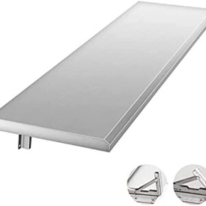 AHLOKI Metal Shelf | Stainless Steel Wall Mount Shelving for Commercial Restaurant, Kitchen, Laundry Room, Food Truck,72L X 12W Inch