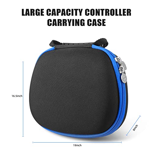 VANPARK Carrying Storage Case for PS5 DualSense Edge Wireless Controller, Protective Travel Bag for PS5 Elite/PS5 DualSense/PS4 Controller