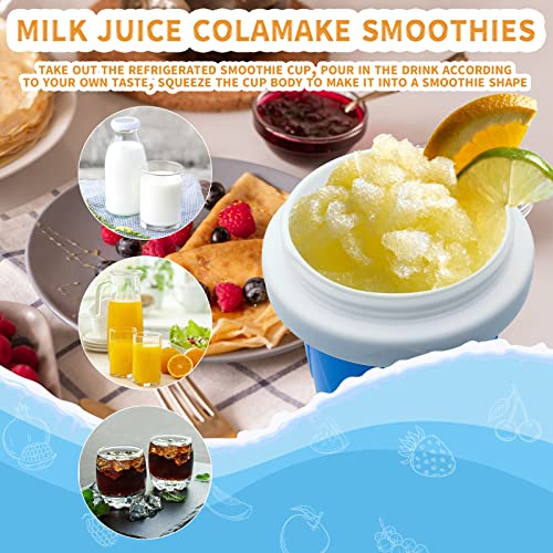 Slushy Cup Slushy Maker Cup TIK TOK Frozen Magic Squeeze Cup - Quick Cool Slushy Milk Shake Ice Cream Smoothies Cup