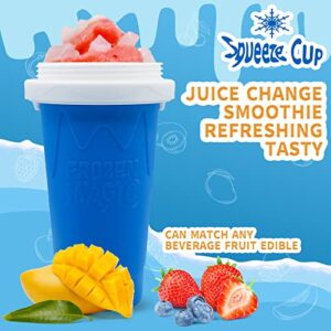 Slushy Cup Slushy Maker Cup TIK TOK Frozen Magic Squeeze Cup - Quick Cool Slushy Milk Shake Ice Cream Smoothies Cup