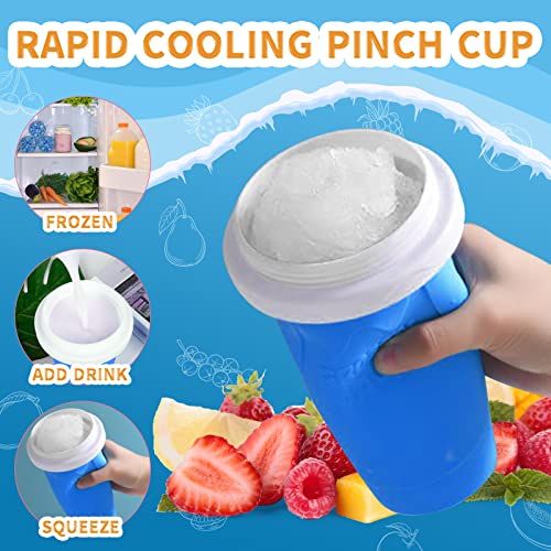 Slushy Cup Slushy Maker Cup TIK TOK Frozen Magic Squeeze Cup - Quick Cool Slushy Milk Shake Ice Cream Smoothies Cup