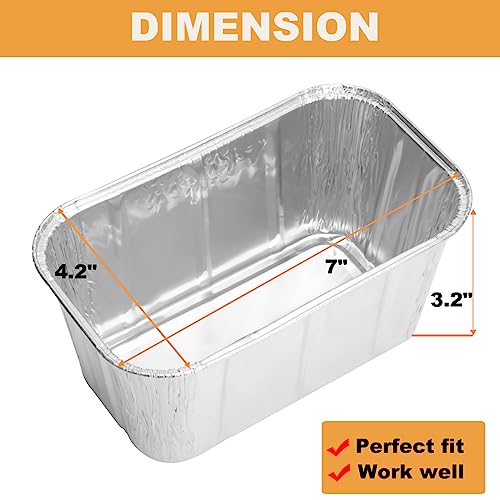 Griddle Grease Cup Liners for Char Griller Accessories, Aluminum Grill Pans Disposable for Char Griller Griddle 8036 8128 8928 8536 8136 8328 Replacement Parts, Foil Pans for Char Griller Grease Trap