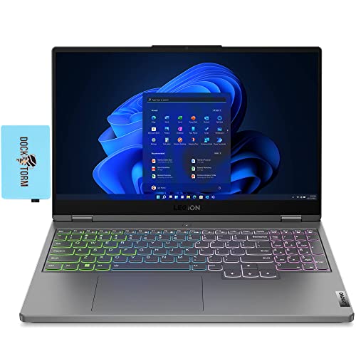 Lenovo Legion 5 15.6" 165Hz 2K QHD IPS Gaming Laptop (Intel i7-12700H 14-Core, 32GB DDR5, 512GB PCIe SSD, GeForce RTX 3060 6GB, RGB KYB, Thunderbolt 4, WiFi 6E, Win 11 Pro) w/Dockztorm Dock