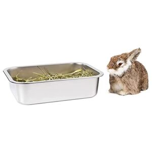 Stainless Steel Extra Large Litter Box for Cats - Odor Control, Non-Stick Surface, Easy Clean, Rust-Proof - Perfect for Rabbits and Cats