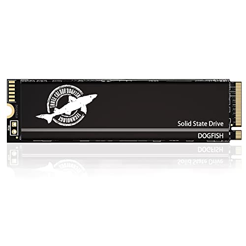 Dogfish 4TB M.2 NVMe SSD PCIe 4.0 Gen 4 with Graphene Thermal Pad,Works with PS5, Up to 7300 MB/s Internal Gaming SSD Solid State Drive High Performance Storage for Laptop PCs and Desktop I M.2 2280