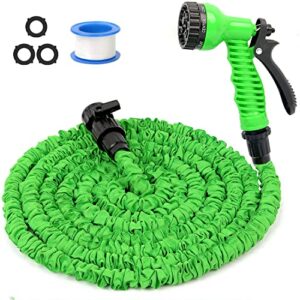 expandable garden hose water pipe - 50ft magic water hose with 7 function spray nozzle, flexible hose pipe for gardening