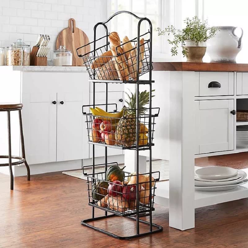 MEMBER'S MARK Floor Standing 3-Tier Wire Basket Stand