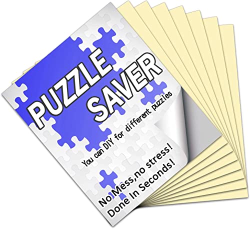 Preserve 6 X 1000 Jigsaw Puzzle Glue Sheets, 24 Sheets Puzzle Saver Peel and Stick, No Stress & No Mess Puzzle Saver Sheets, Puzzle Sticker Sheets