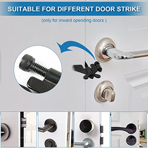 Portable Door Lock,Upgraded Heavy Duty Adjustable Door Lock,Additional Security and Safety, Security Devices Door Lock for Travel, Home, Hotel,School,College,Apartment, Dormitories (1 Pack)