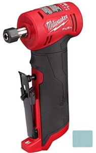 milwaukee m12 fuel 12v lithium-ion brushless cordless 1/4 in. right angle die grinder (tool-only) + accessory