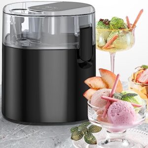 ice cream maker, ice cream machine 1.58 quart ice cream maker machine frozen yogurt machine with double-insulated freezer bowl, digital timer, clear lid, gifts for kids or family