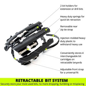 Driverback Bit Holder| New Retractable Magnetic Bit Organizer for Your Impact Driver, Perfect Tool Accessory | Made in USA