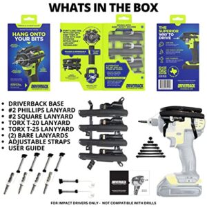 Driverback Bit Holder| New Retractable Magnetic Bit Organizer for Your Impact Driver, Perfect Tool Accessory | Made in USA