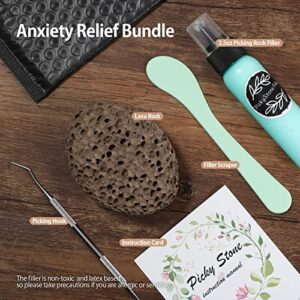 Xipeel Pick Peel Stone Kit - Fidget Toy Anxiety Relief Mental Relaxation for Children and Adults with ADHD OCD Excoriation