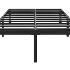 FSCHOS Bed-Frame-Full, 16 Inch Metal Platform Full-Size-Bed-Frame No Box Spring Needed, Heavy Duty Full Size Bed Frame Easy Assembly, Noise Free, Black