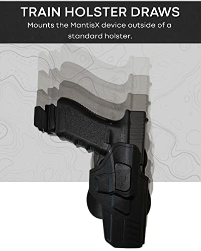 MagMount - Rail Mount Base Plate for Glock and Mantis X2, X3 and X10 | Fits Glock 17 19 22 23 26 | Magazine Base Plate Replacement (Black)