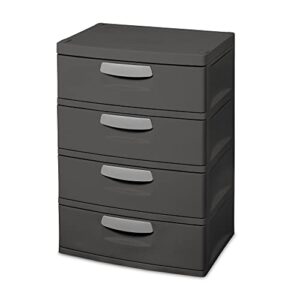 4 drawer unit plastic (color : flat gray)