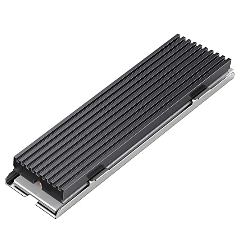 ORICO M.2 SSD Heatsink Cooler with Heat Pipe+ M2 Thermal Pad Thermal Conduction+Aluminium Cooling for PC / PS5 Single and Double-Sided 2280 NVME/NGFF M.2 SSD, Black-M2HS2