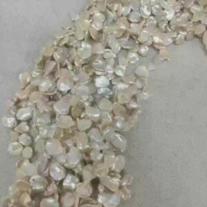 Adabus AAA 12-13mm Freshwater Pink keshi Peal Strands for Jewelry Making