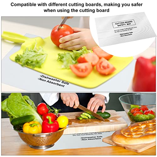 Haull 6 Pcs Non slip Cutting Board Mats Non Absorbent Safety Mat for Under Kitchen Cutting Boards, Dishwasher Safe, 16 x 10 Inches