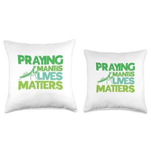 Praying Mantis Costume Kids Women & Men Heartbeat Insects Bugs Love Praying Mantis Throw Pillow, 16x16, Multicolor