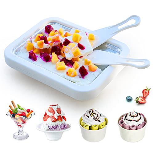 Rolled Ice Cream Maker, KITCHSTAR Ice Cream Maker Machine - Ice Cream Maker for Kids - Frozen Fruit Ice Cream Maker- Soft Serve Ice Cream Machine for Home - Yogurt Maker- Great Gifts for Kids Mother Friends Festival