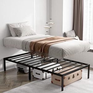 Lamhorm 18" and 14" Twin Bed Frames, Heavy Duty Metal Platform Bed Frame, No Box Spring Needed