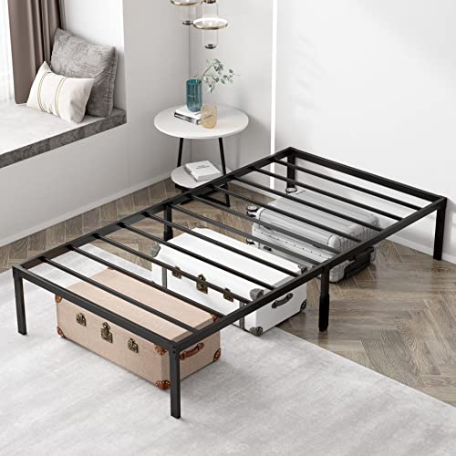 Lamhorm 18" and 14" Twin Bed Frames, Heavy Duty Metal Platform Bed Frame, No Box Spring Needed