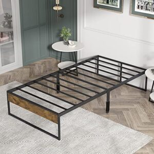 Lamhorm 18" and 14" Twin Bed Frames, Heavy Duty Metal Platform Bed Frame, No Box Spring Needed