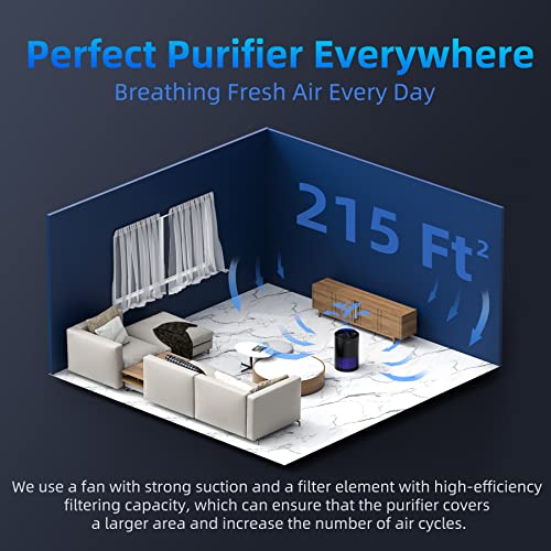 AROEVE Air Purifiers(MK01-Black) with Sleep Mode Speed Control and Air Purifiers(MK03-White) with Enhanced Purification Mode Combo Remove 99.97% of Dust, Pet Dander, Smoke, Pollen for Large Room