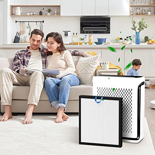 Vital 100S Filter Compatible with LEVOIT Vital 100S Smart WiFi Air Purifie-r, 3-in-1 True HEPA, High-Efficiency Activated Carbon Pre-Filter, Vital 100S-RF, 2 Pack