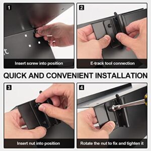 2Pack E-Track Power Tool Organizer|E Track Power Tool Holder Hanger for Trailer Accessories-E-Track Drill Holder Wall Mount|E Track Accessories for Enclosed Trailer-Utility Storage Rack in Garages