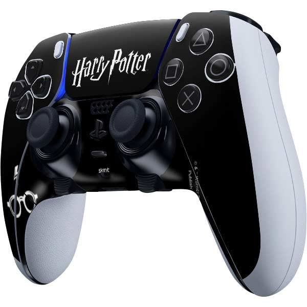 Skinit Gaming Decal Skin Compatible with PS5 DualSense Edge Pro Controller - Officially Licensed Warner Bros Harry Potter Scar and Glasses Design